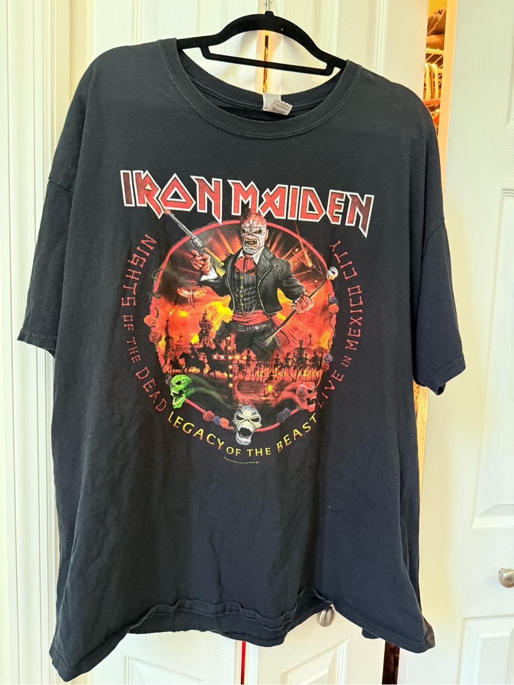 Iron Maiden Legacy of The Beast tour 2019 Mexico mens Tee XXXL